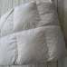 NEW Northern Nights Classic Dobby Stripe 3 Featherbed - Queen WHITE