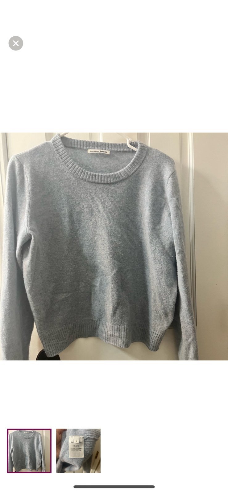 Reformation Cashmere Sweater