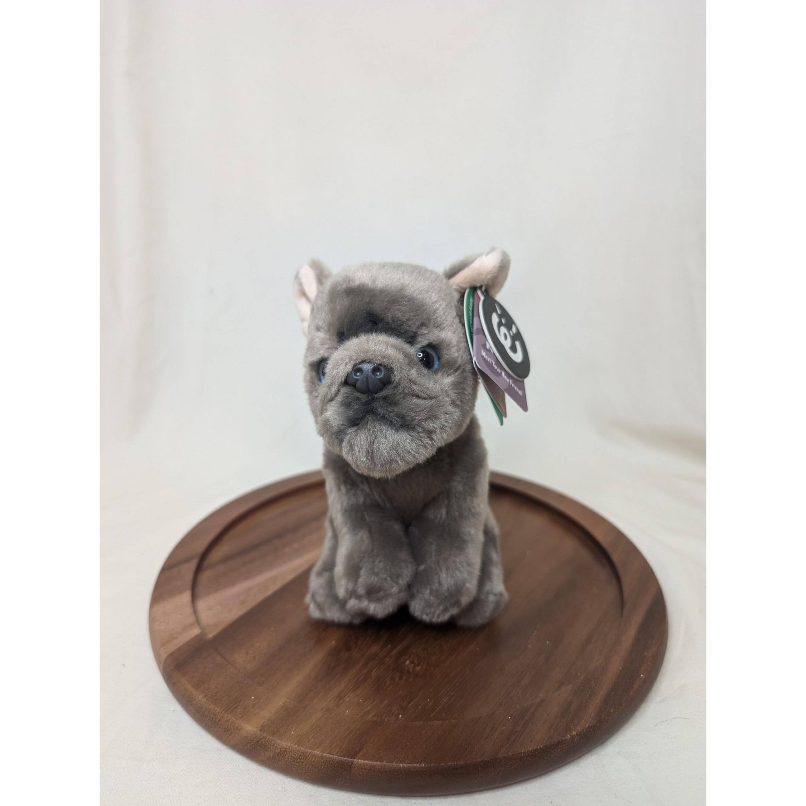 Living Nature French Bulldog Grey Nwt Plush Stuffed Animal Dog