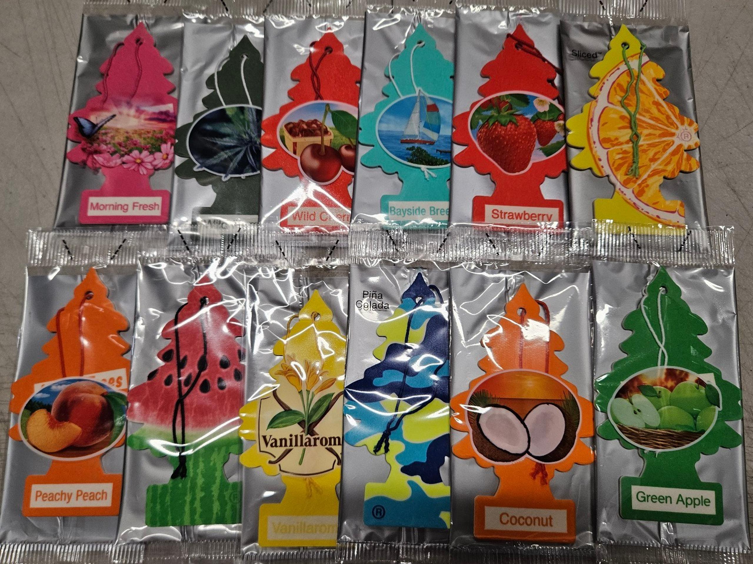Little Trees Hanging Car and Home Air Freshener fruit  12 pack