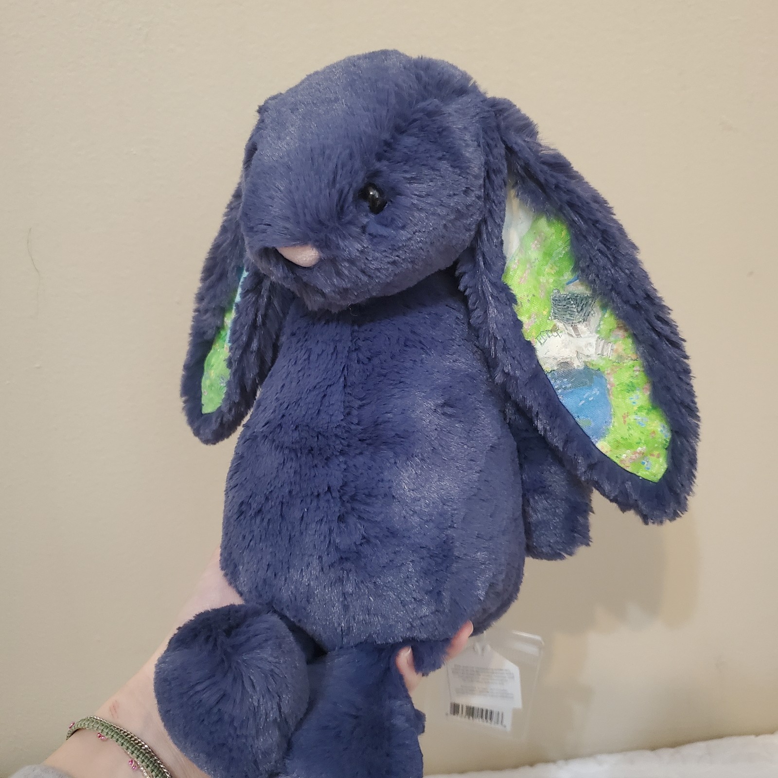 Jellycat Navy Medium Bunny (Studio Ghibili, Howl)