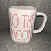 Rae Dunn By Magenta TO THE MOON, AND BACK double sided Ceramic LL Coffee Tea Mug