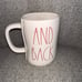 Rae Dunn By Magenta TO THE MOON, AND BACK double sided Ceramic LL Coffee Tea Mug