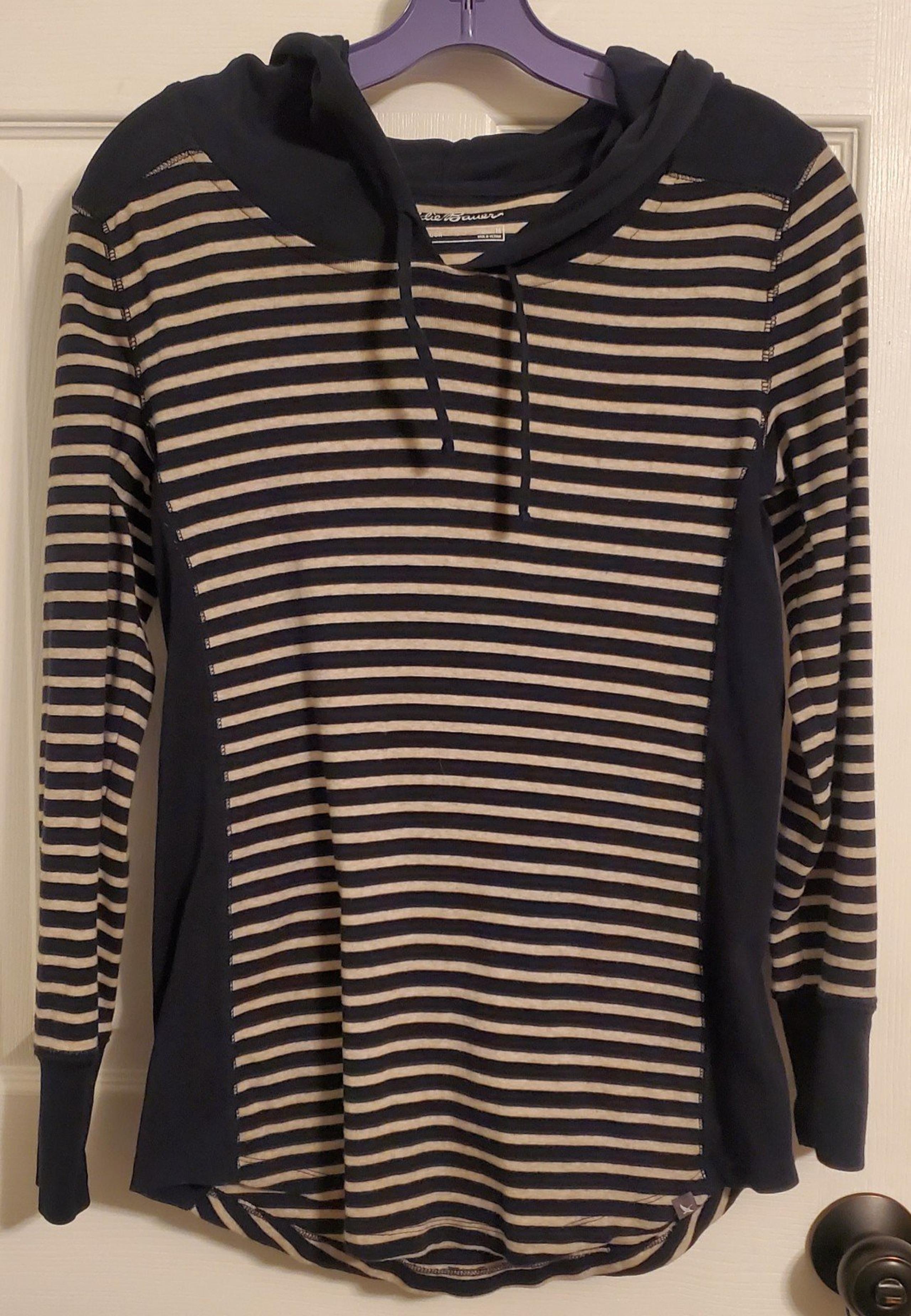 Eddie Bauer Women's M Knit Hoodie Shirt GREAT TO BUNDLE