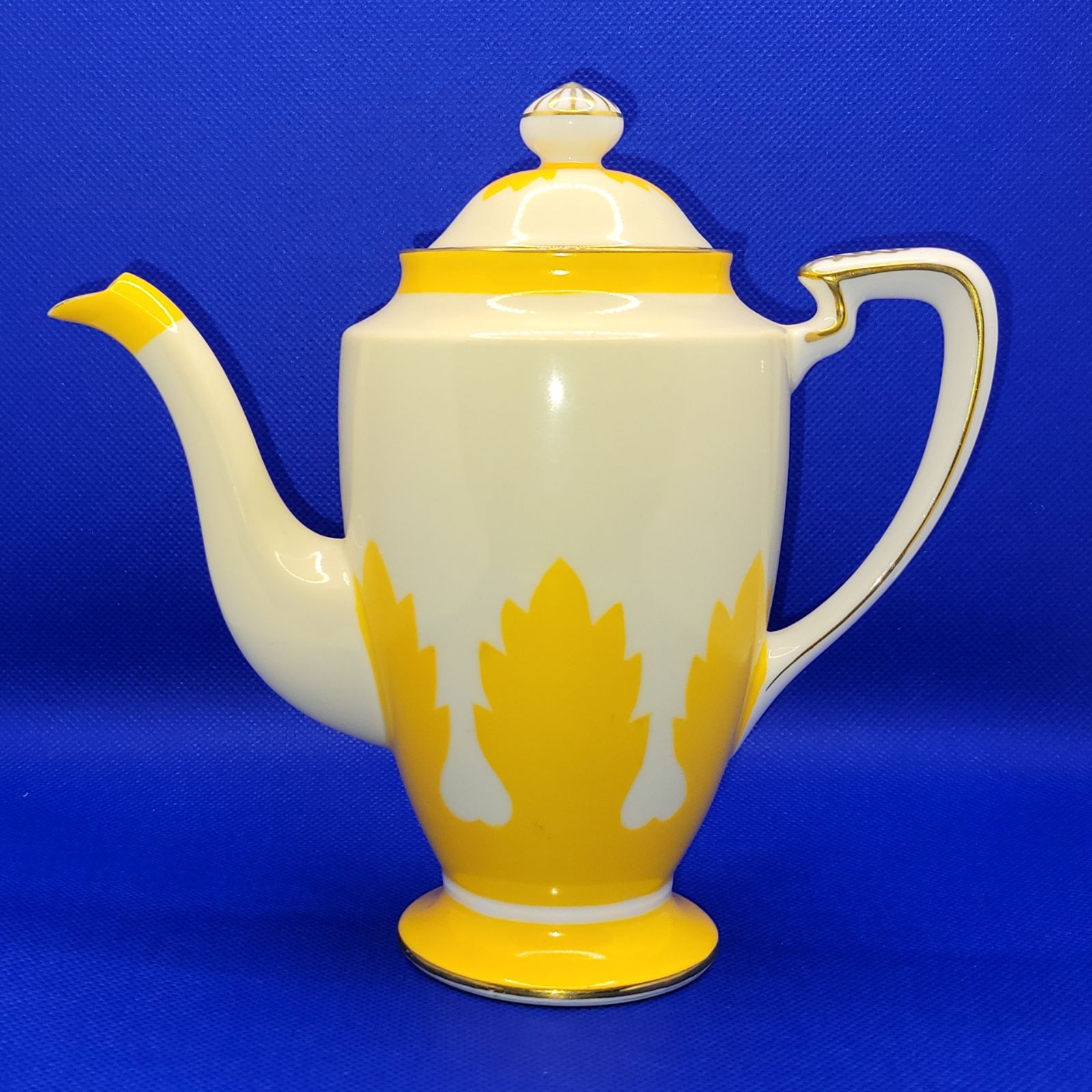 Vintage Noritake Art Deco Demitasse Coffee Pot Pitcher Porcelain 6.5 Japan
