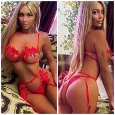NEW cut - out appliqué underwire garter lingerie set