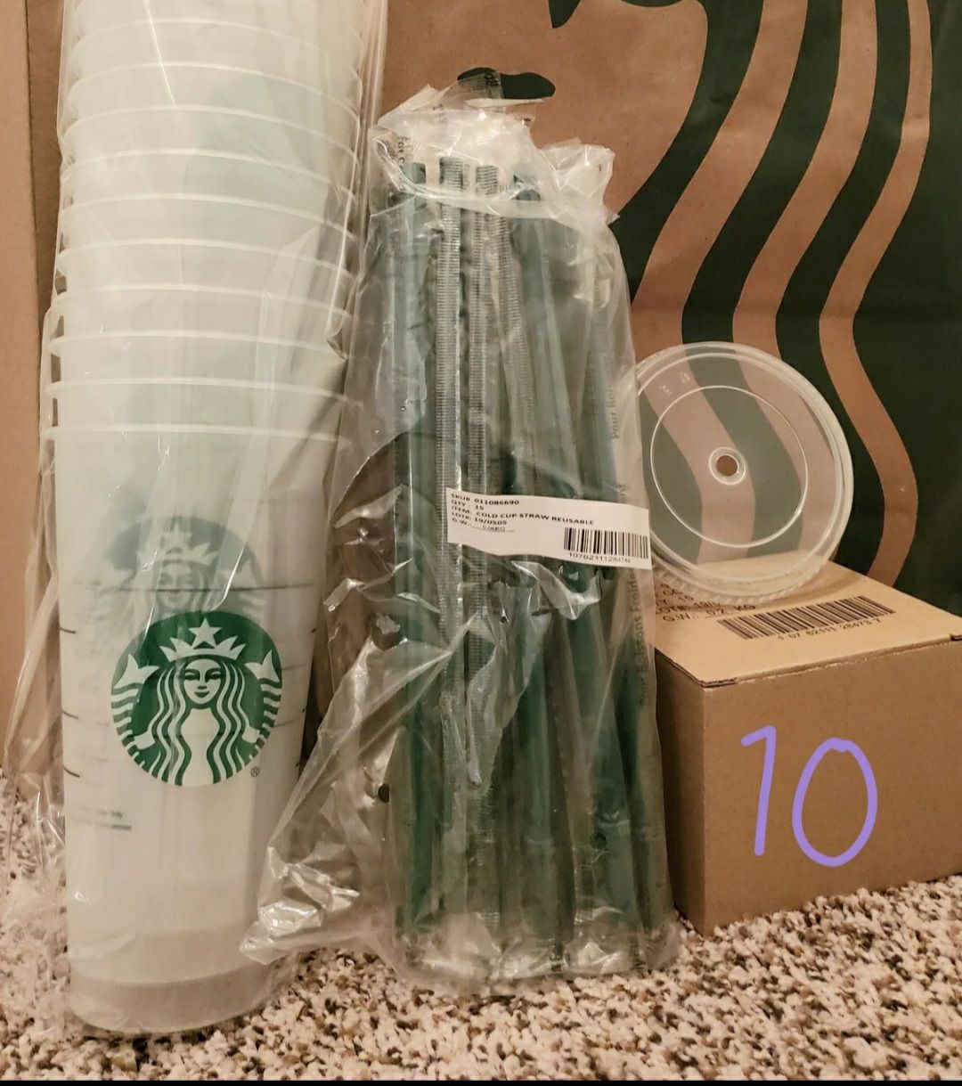 10 reusable starbucks cups