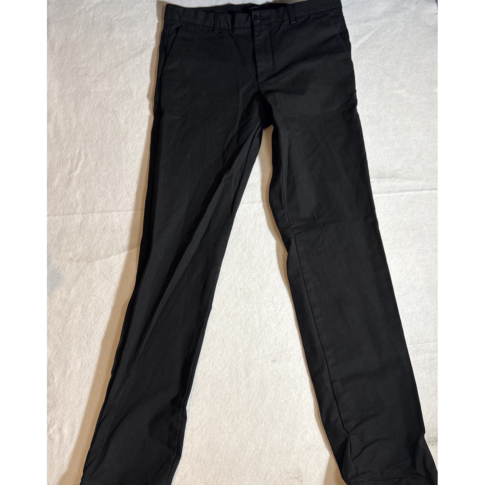 Theory Pants Men 32 Zaine SW Chino Stretch Pants Straight Leg BlackPerformance