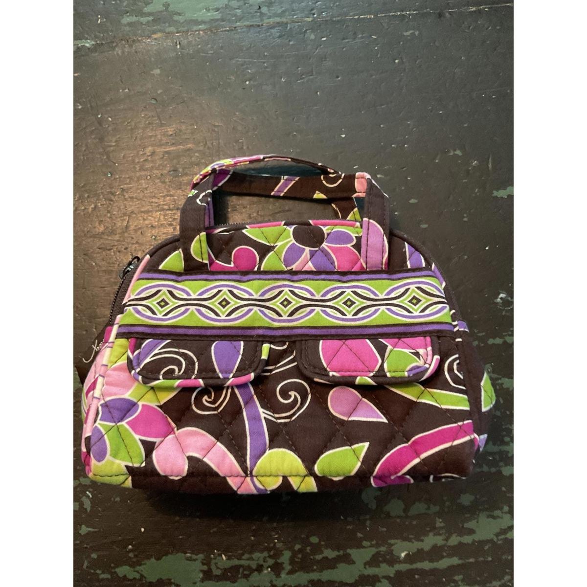 Vera Bradley Quilted Mini Handbag in Colorful Floral Pattern
