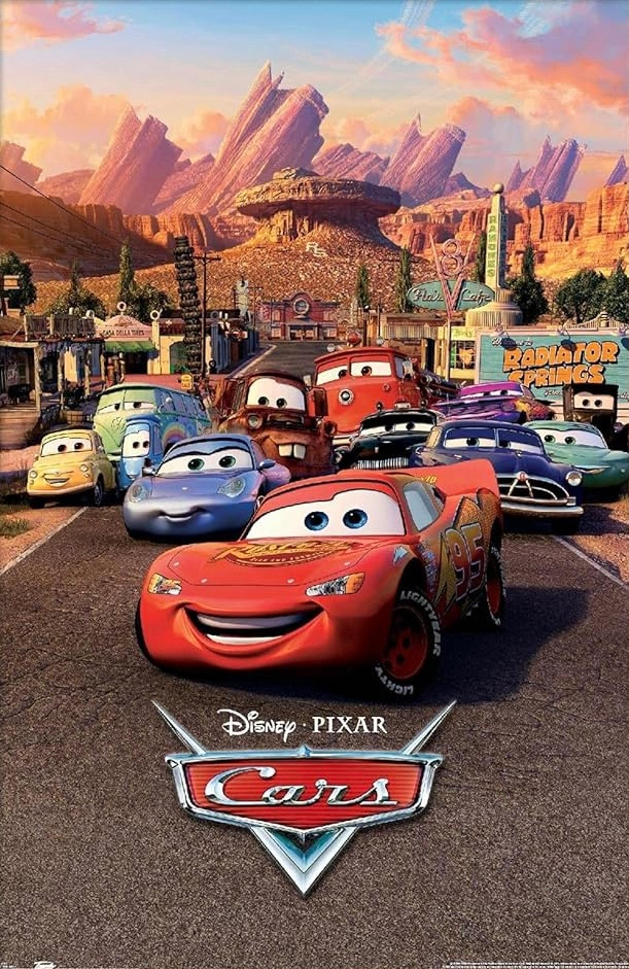 Cars Movie Group Photo 22.375x34 Print Poster (Brand New)
