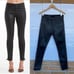 A.G. Adriano Goldshmied Farrah Black skinny Ankle Side Lace leather Jeans 28 R