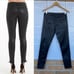 A.G. Adriano Goldshmied Farrah Black skinny Ankle Side Lace leather Jeans 28 R