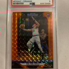 2018-19 Kevin Knox Prizm Mosaic Orange RC #55 /99 Rookie Card NY Knicks PSA 9