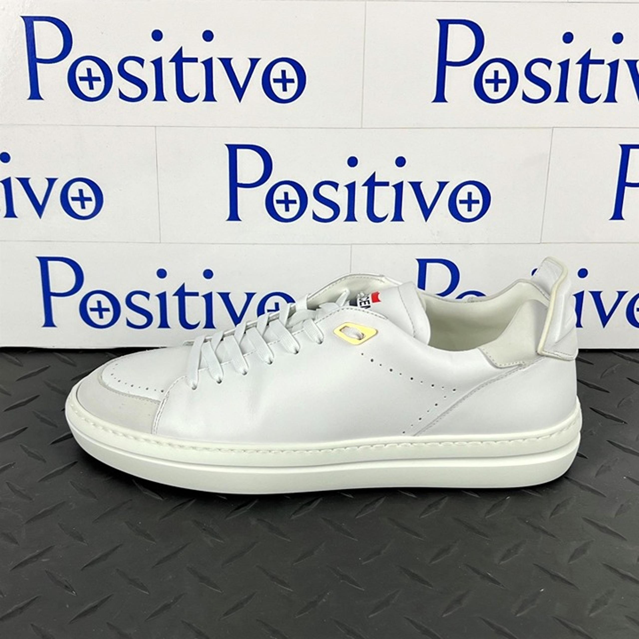 Buscemi Mens Uno Sport White Leather Sneakers US 9 SAMPLE