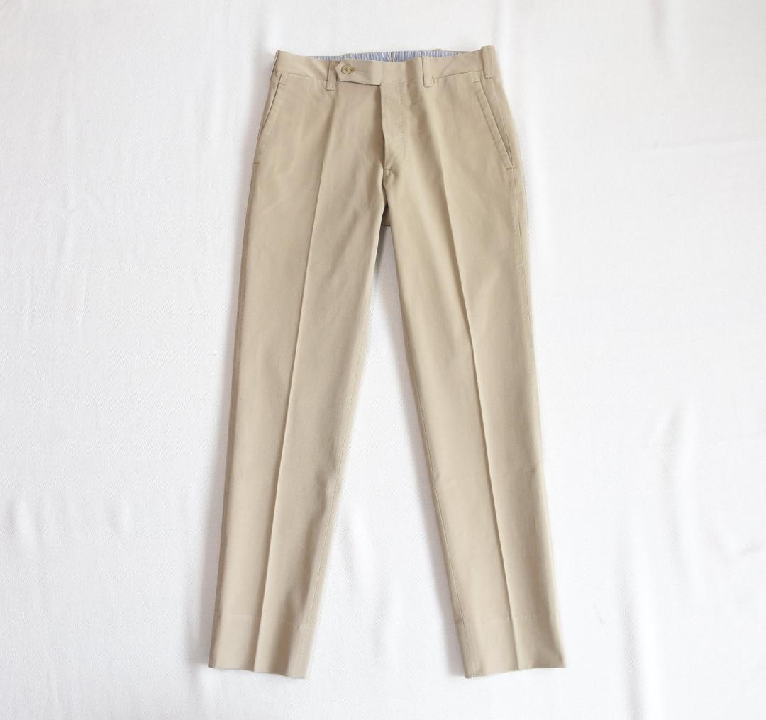 Le Spade (Respade) Hand-Sewn Cotton Slacks Pants Size 44, Made in Italy.