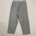 Cut Loose Light Gray Frayed Hem Linen Cotton Blend Pull-on Pants XL
