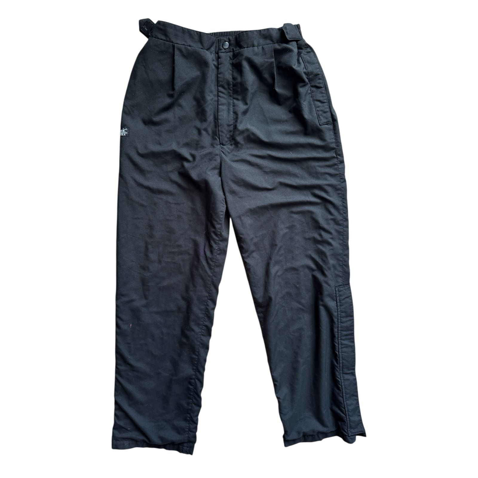 Vintage Etonic Gore-Tex Wind Pants Men’s Medium Black Lined Waterproof Golf Pant