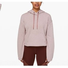 Lululemon Stronger as One Cropped Hoodie lululemon X Barrys Heathered Red Dust