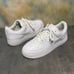 Nike Air Force 1 Anniversary Edition Triple White Men's Leather Sneakers SZ 10.5