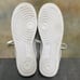 Nike Air Force 1 Anniversary Edition Triple White Men's Leather Sneakers SZ 10.5