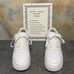 Nike Air Force 1 Anniversary Edition Triple White Men's Leather Sneakers SZ 10.5