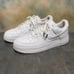 Nike Air Force 1 Anniversary Edition Triple White Men's Leather Sneakers SZ 10.5