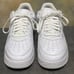 Nike Air Force 1 Anniversary Edition Triple White Men's Leather Sneakers SZ 10.5