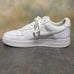 Nike Air Force 1 Anniversary Edition Triple White Men's Leather Sneakers SZ 10.5