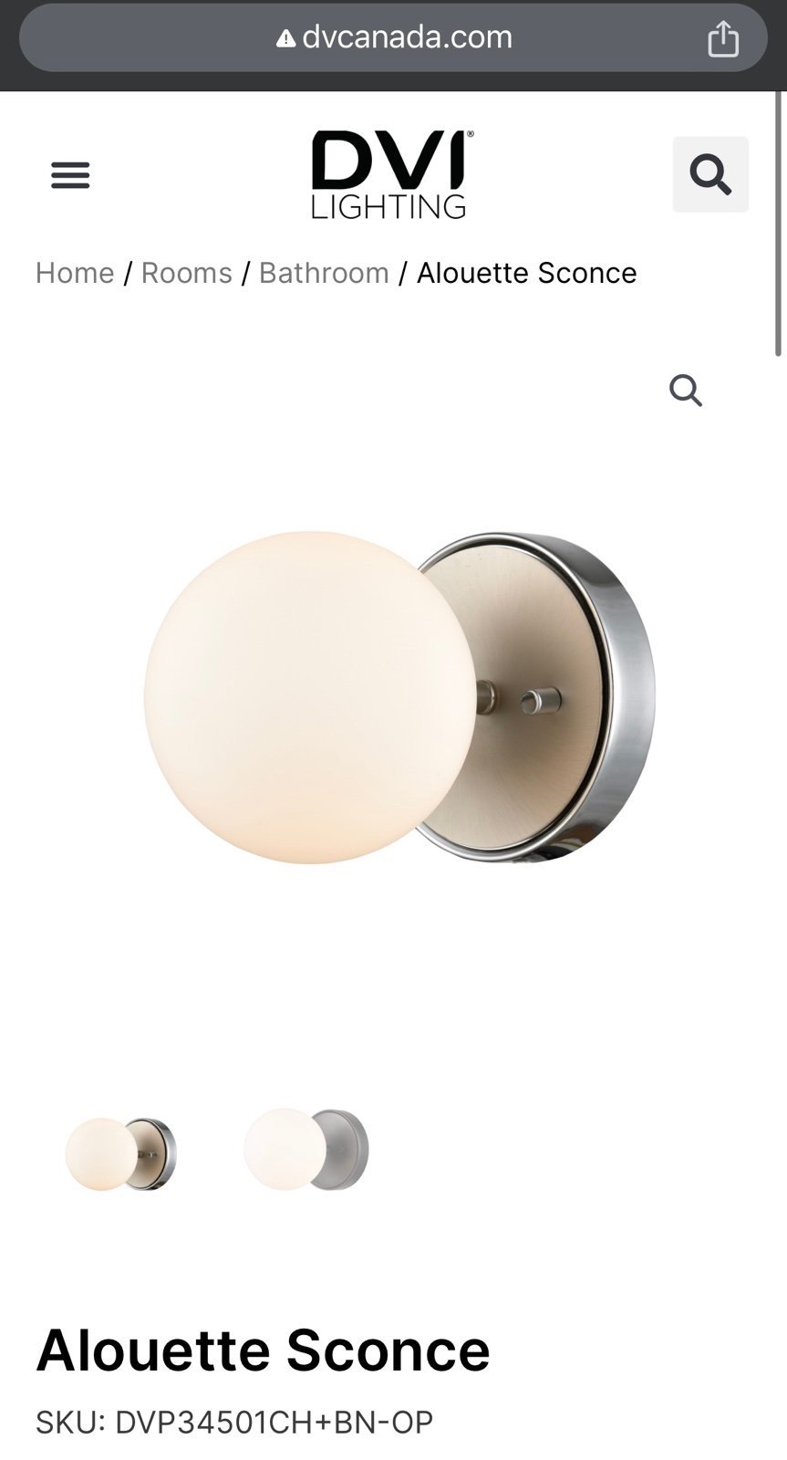 Alouette Sconce Light