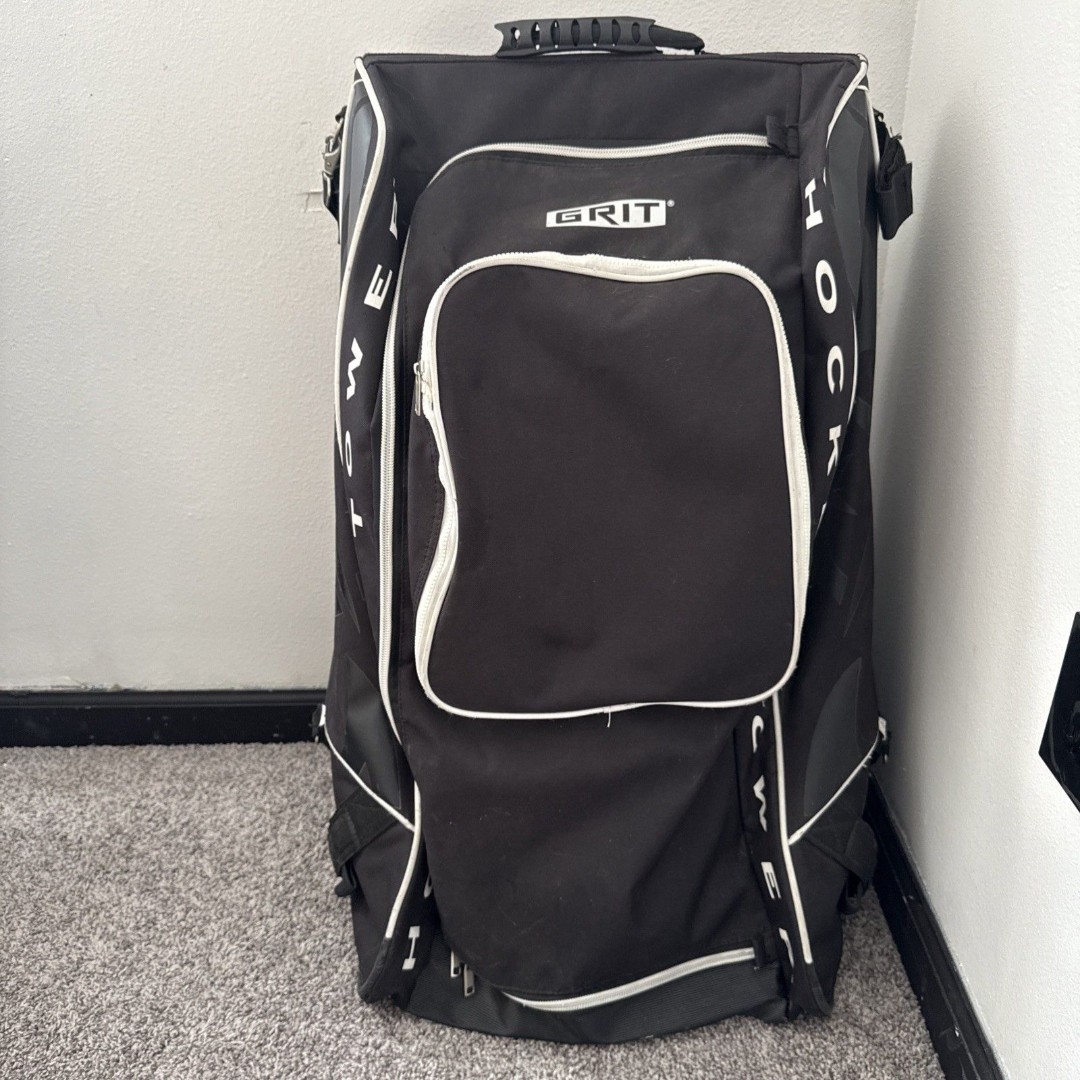 Grit HTSE Hockey Tower 33 Equipment Bag Black & White Sports Equipment Travel