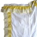 2 White Yellow Eyelet Lace Ruffle Curtain Drape Panels 79 x 39 with Valance