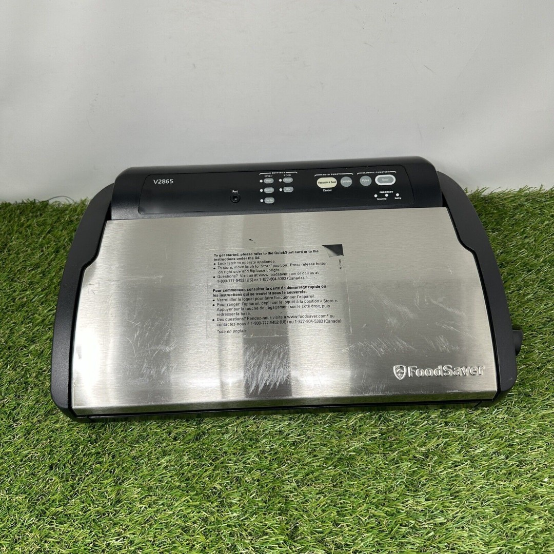 FoodSaver Vertical Flip Stainless Steel Food Vacuum Sealer Model V2865