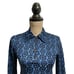 P2159 FANCYALARM Women's Polo Shirt Floral Print All-Over Design Long Sleeve