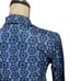 P2159 FANCYALARM Women's Polo Shirt Floral Print All-Over Design Long Sleeve