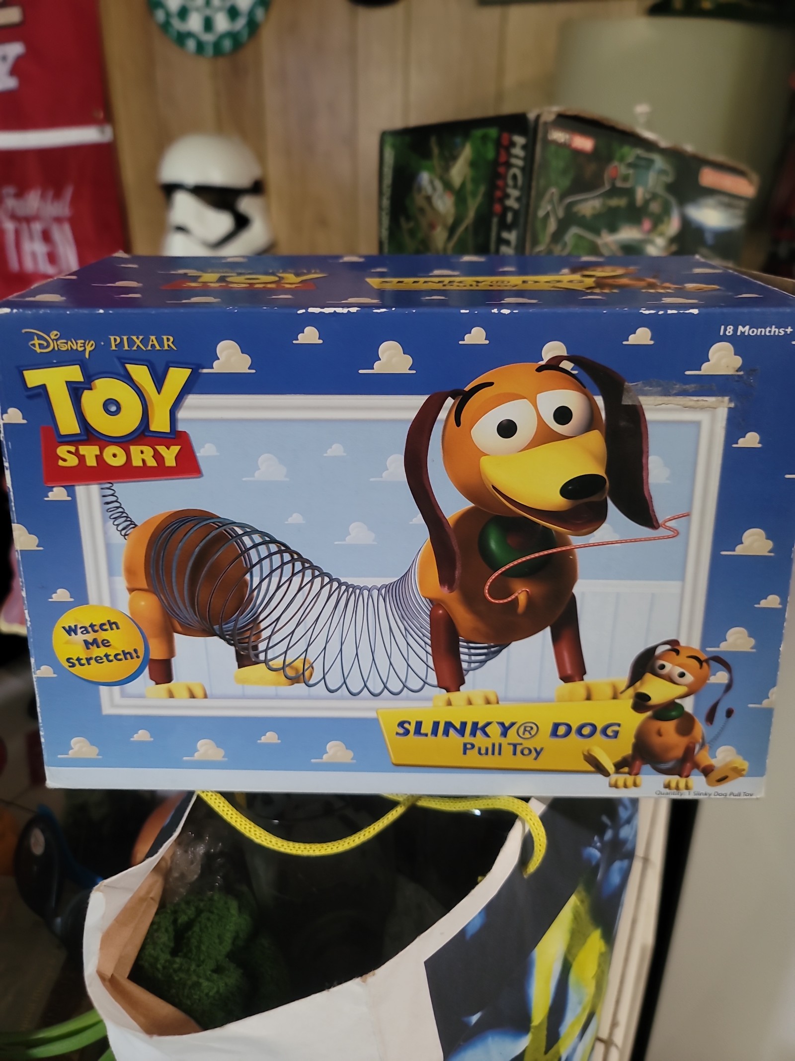 Vintage 1st Release At Disney Store Slinky Dog Pull Toy New