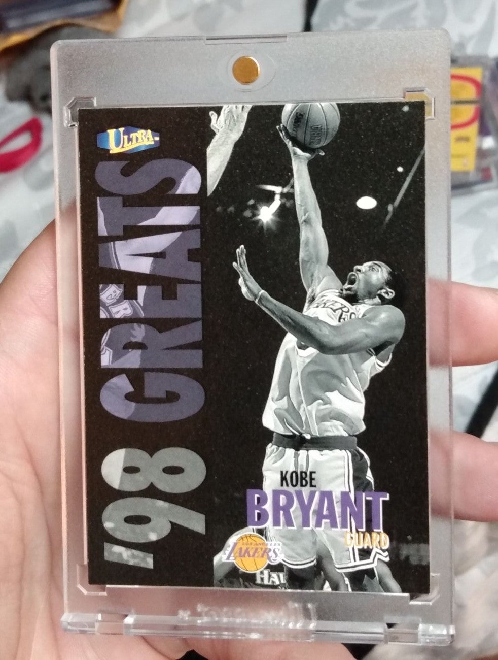 1997-1998 Fleer Ultra 98 Greats Gold Medallion Kobe Bryant insert