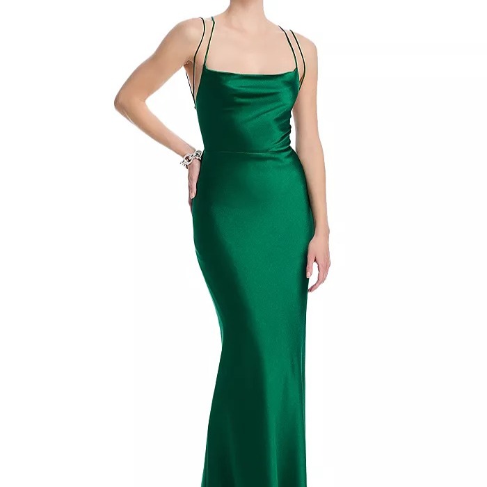 Alice and Olivia Montana Cowl Neck Slip Gown - Size 12