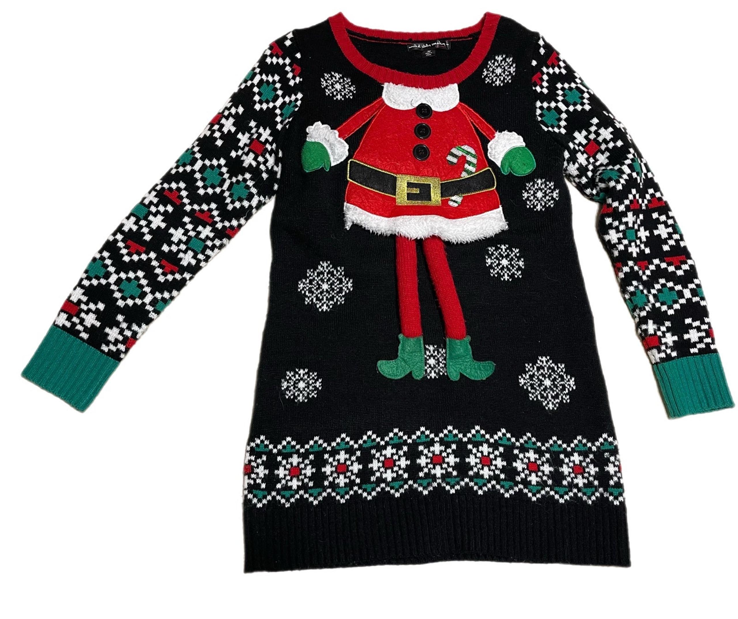 United States Sweaters Holiday Womens Sweater/Sweater Dress Size M Ugly Sweater