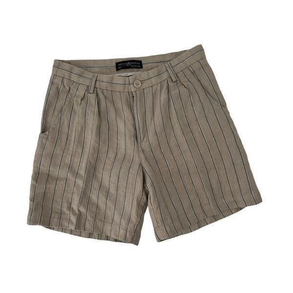 Peruvian Connection Brown & Gray Prescott Striped Shorts