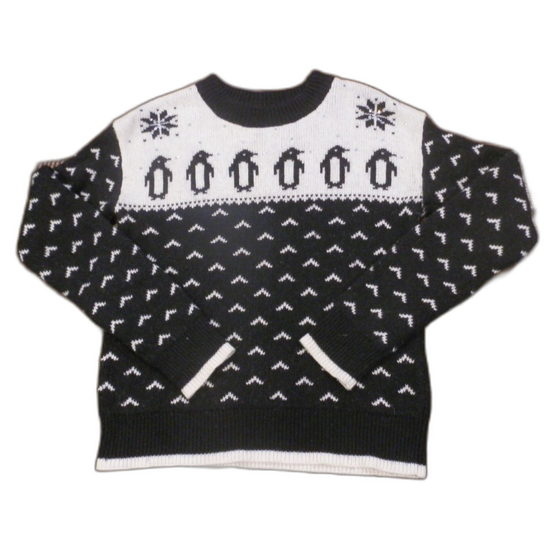 Kate Spade Penguin Pattern Pullover Sweater Women's Size XS