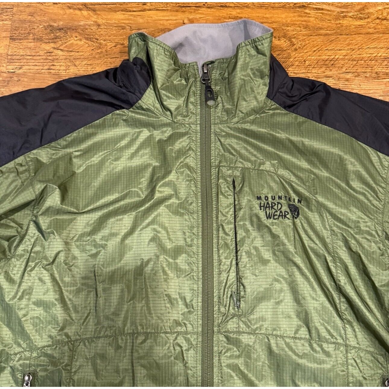 Mountain Hardwear Green Shadowland Conduit Outdoor Ripstop Full Zip Jacket Men L