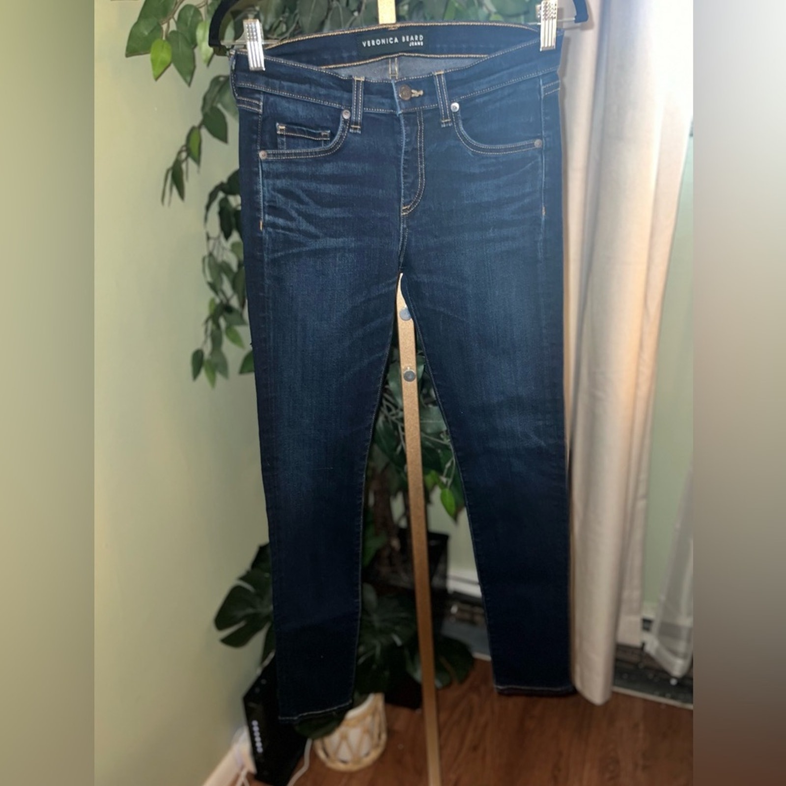 VERONICA BEARD Brooke 8.5 Skinny Jeans in Deep Blue Size US 26