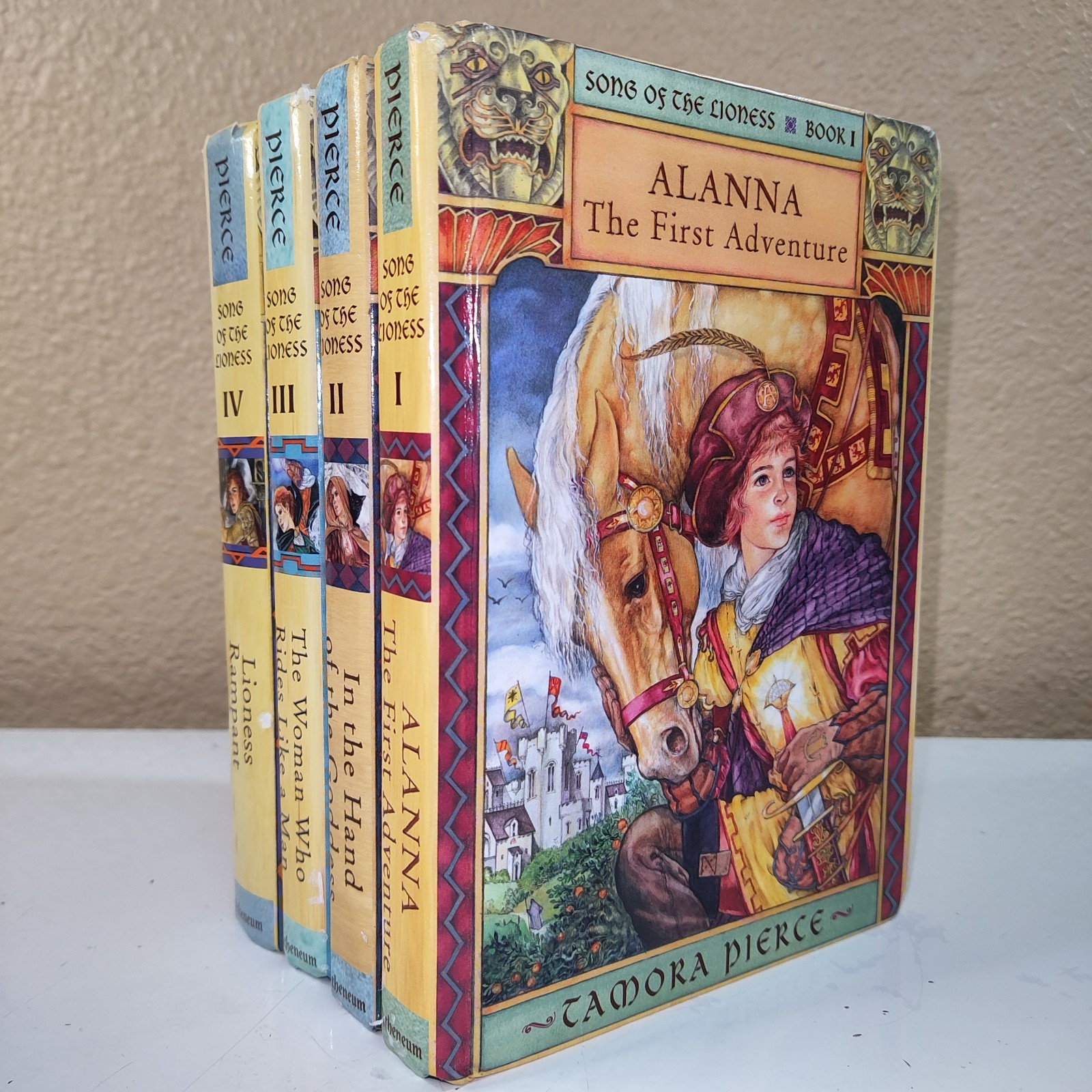 Song of the Lioness Quartet Complete. Hardcover First Edition. Tamora Pierce.