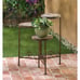 Folding Wood-Top Multi-Level Plant Stand