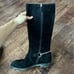 Gucci Over The Knee Black Suede Boots Sz 9 Used Condition