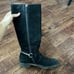 Gucci Over The Knee Black Suede Boots Sz 9 Used Condition