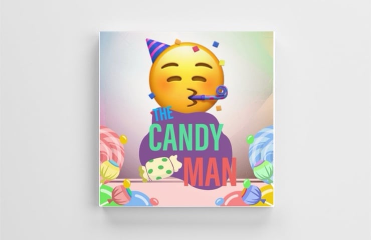 Canvas Print Candy Man 12 x12 Stretched Canvas 1.75 Frame