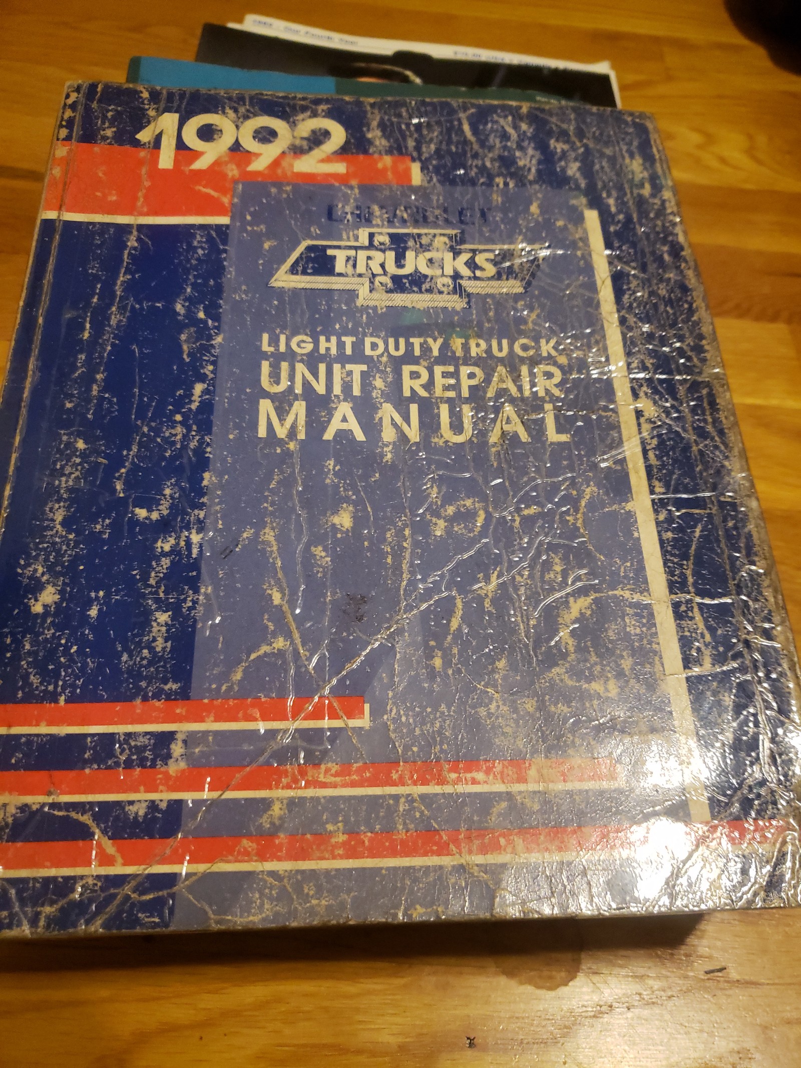 1992 Light Duty Truck Unit Repair Manual, Chevrolet Trucks