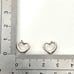 383【Tiffany】Silver Open Heart Earrings