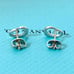 383【Tiffany】Silver Open Heart Earrings